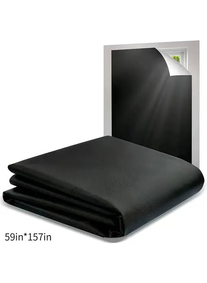 Space Theme Blackout Curtain 59x157 Inches Portable No Drill Sun Protection Polyester - Image 3